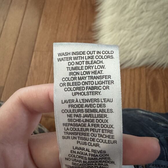 Frame Bootcut Jeans Women’s 27 Le Mini Boot Side Slit Dark Wash Midrise Majesty - Picture 14 of 14